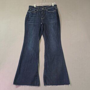Judy Blue High Rise Flare Jeans Women Size 16W Dark Wash Stretch Denim Boho